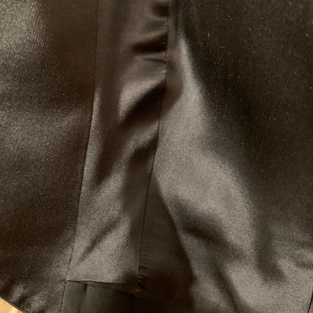 ralph lauren woman black silk tuxedo jacket w/tail - Picture 4 of 10